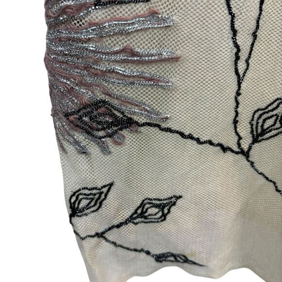 Ladies Anthro Project Alabama Sheer‎ Mixed Media Sleeveless Top Size Small - Picture 4 of 13